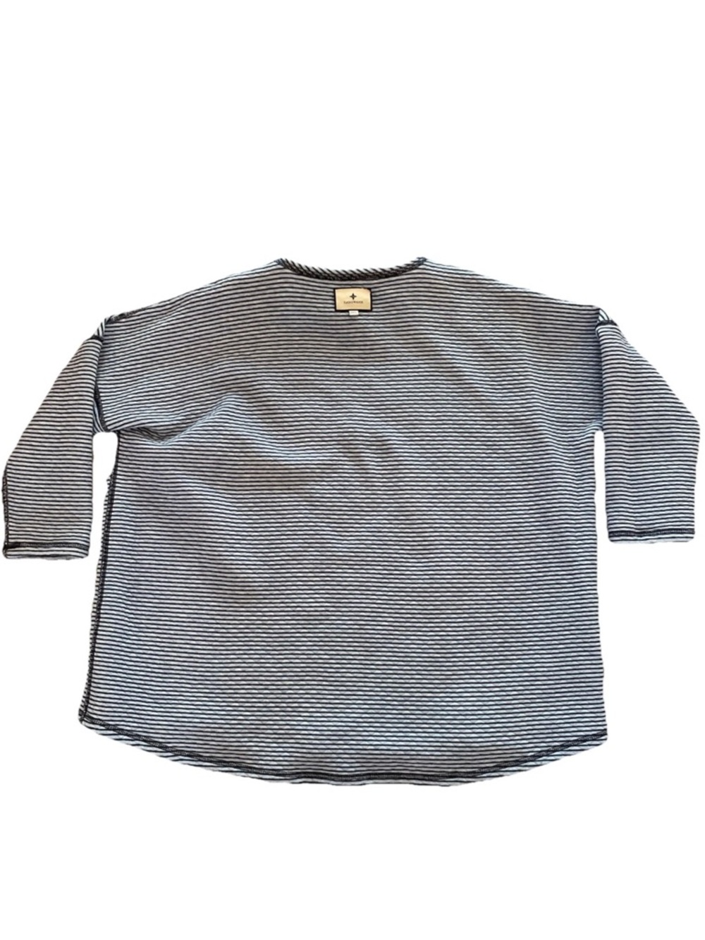 Tuckernuck Reversible Heathered Blue Ally Swing Crewneck Sporty Sweatshirt M/L - Picture 9 of 12